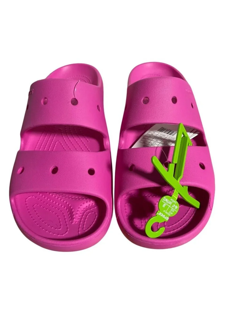 Crocs Dual Strap Classic Sandal V2 M12/W13 Pink Lightweight Durable Slip-On